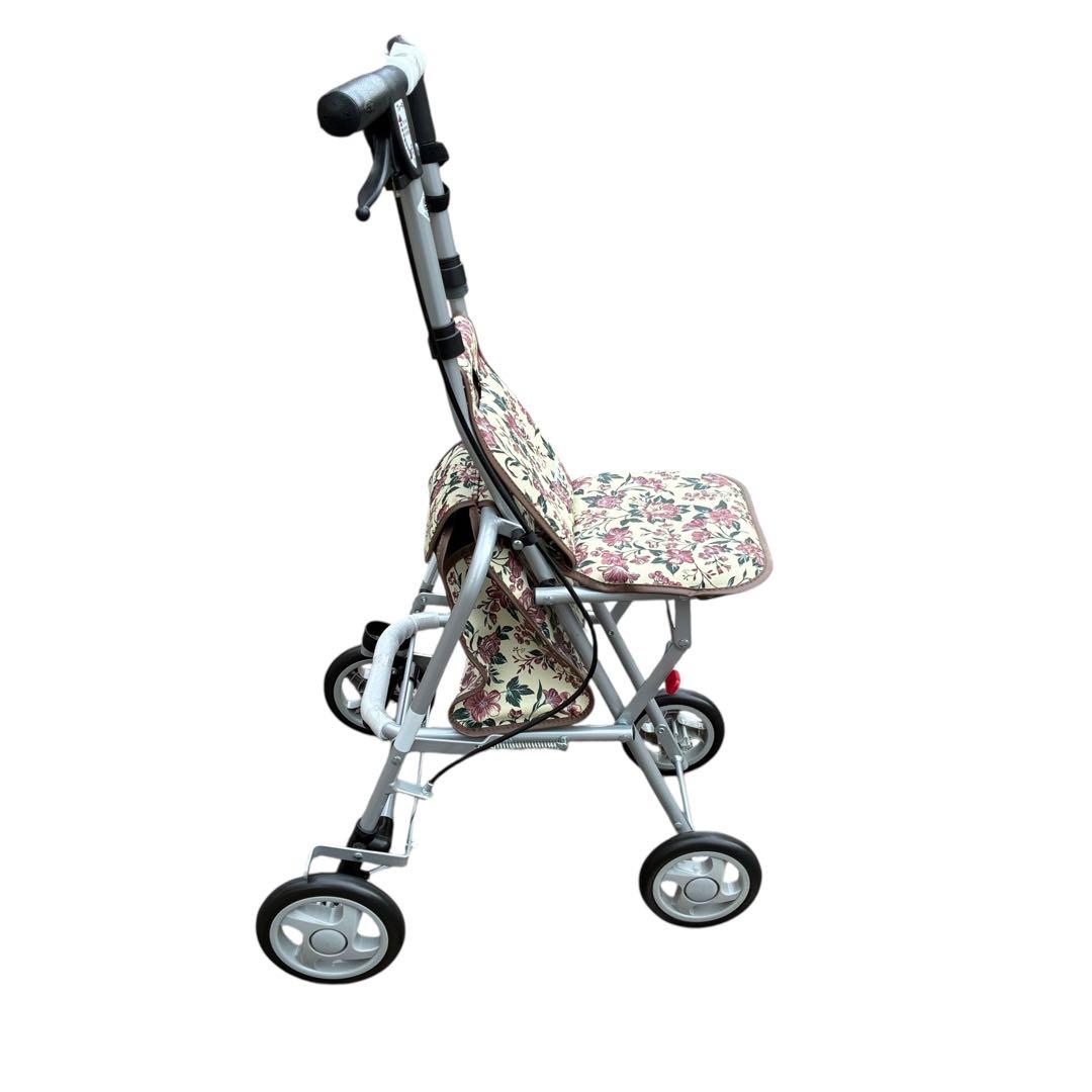 新品　島製作所　サニーウォーカー　シルバーカー　歩行器　折りたたみ式　傘立て