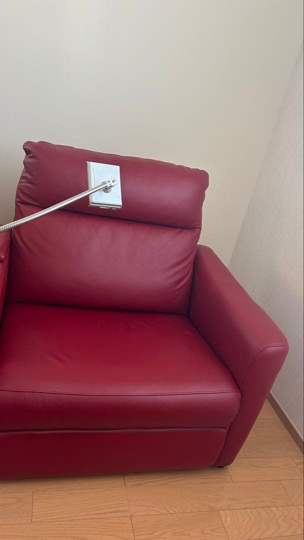 ニトリ　電動リクライニングソファ　Nストラス 収納テーブル付きワイド２人掛け用