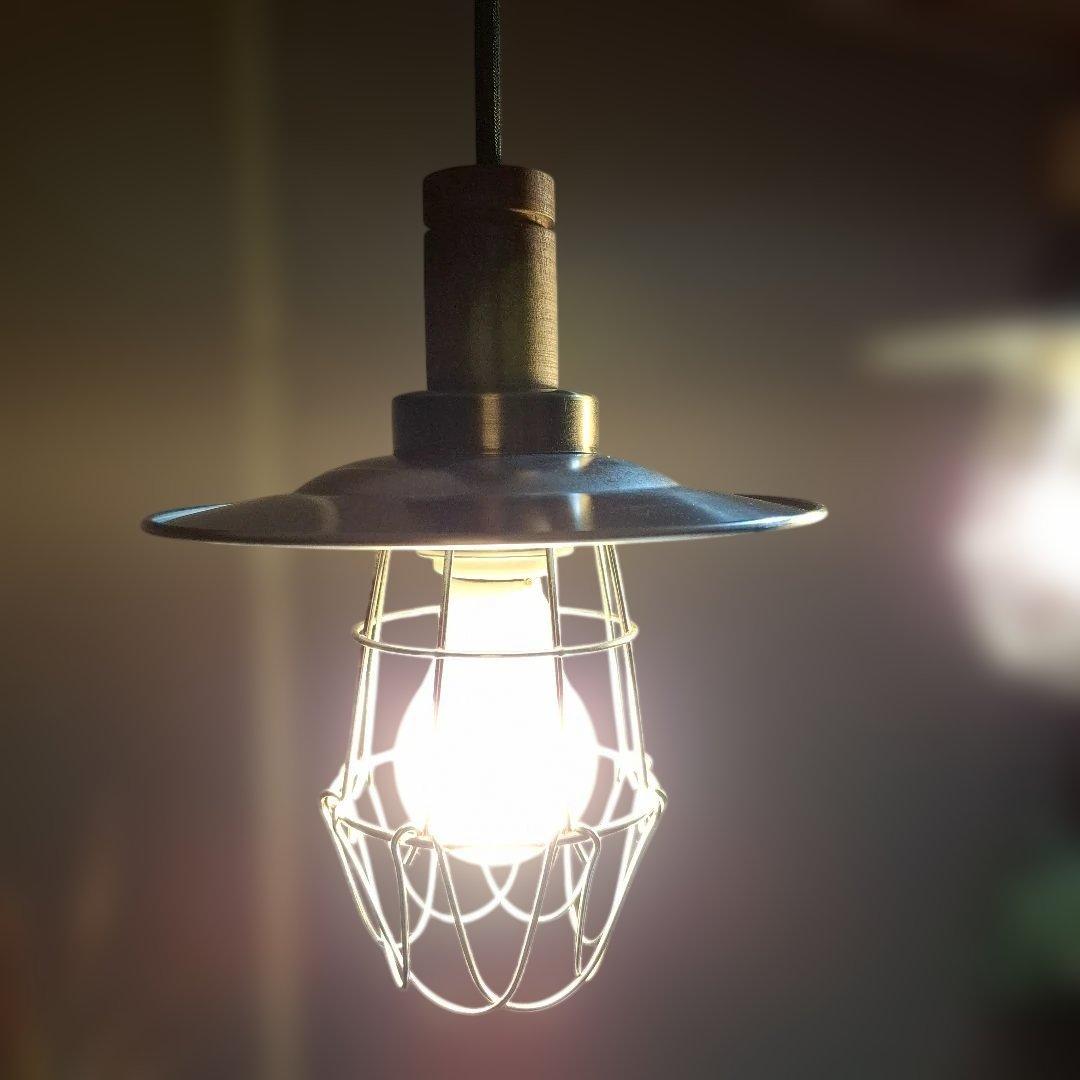 工業風 3灯ペンダントライト シルバー