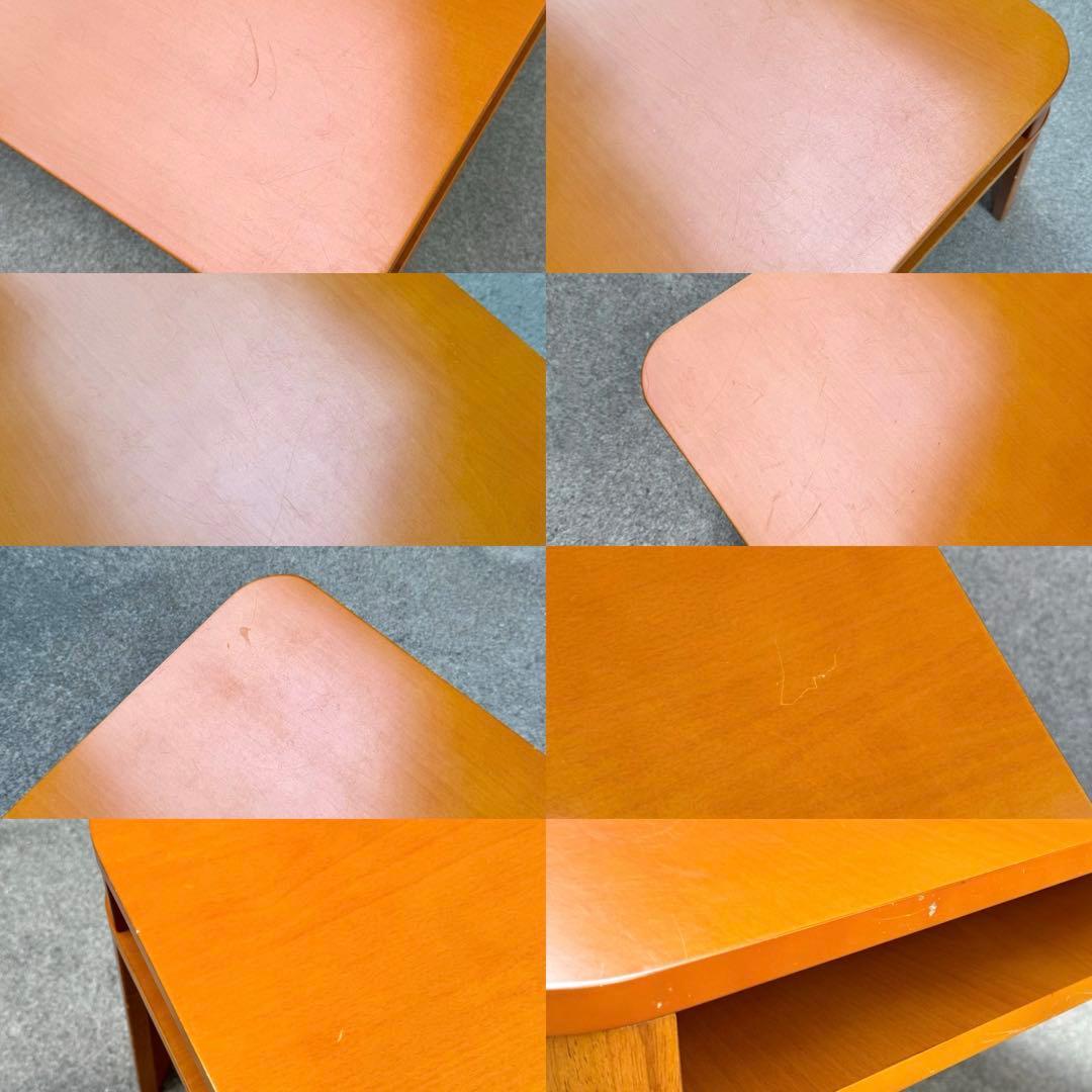 希少✴︎レトロ 北欧カラー センターテーブル 引出し 折畳みテーブル ローテーブル