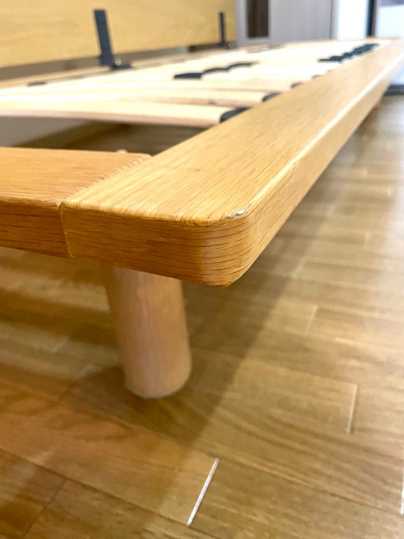 無印良品 【廃盤】ソファベッド ベージュ オーク