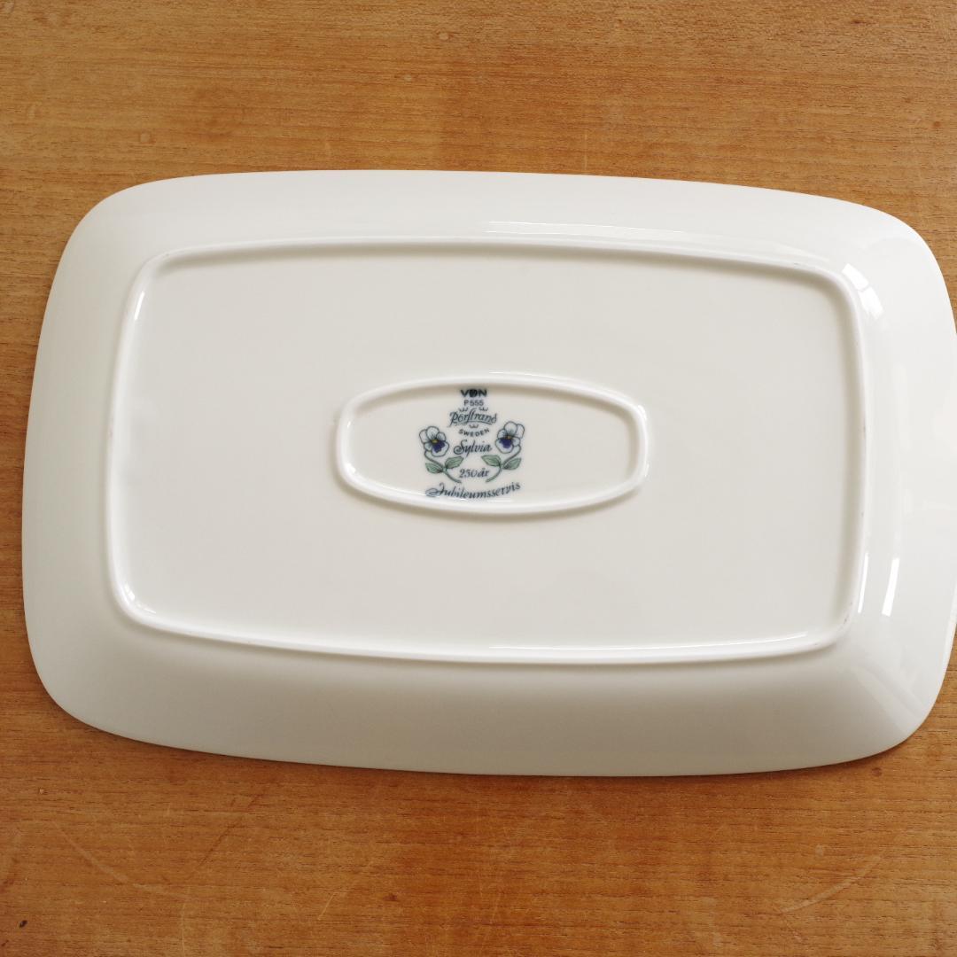 ロールストランド Sylvia シルビア プレート 角皿 ビンテージ プラター