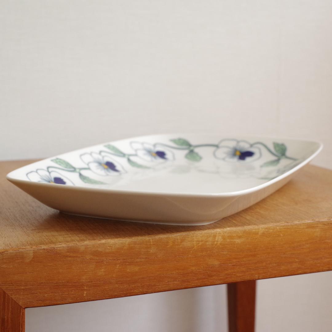 ロールストランド Sylvia シルビア プレート 角皿 ビンテージ プラター