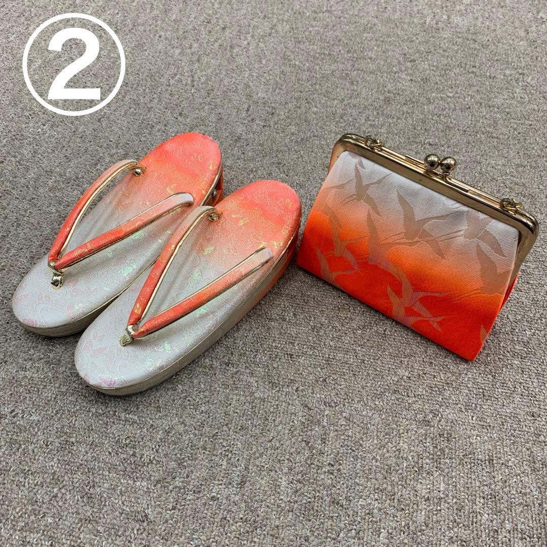 504ag17□七五三 七歳 セミアンティーク 女児 着物&袋帯&長襦袢□