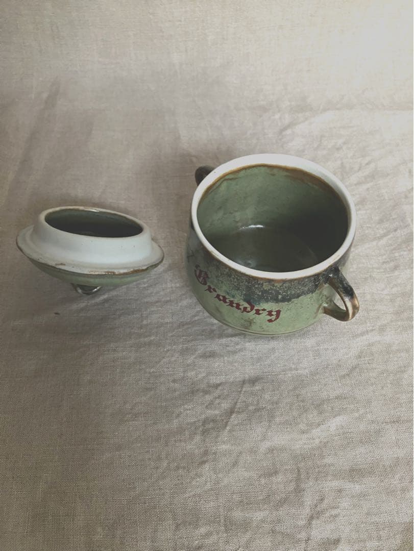 フランスアンティーク　ポ・ア・クレーム ドイツ　ブロカント　キャニスター