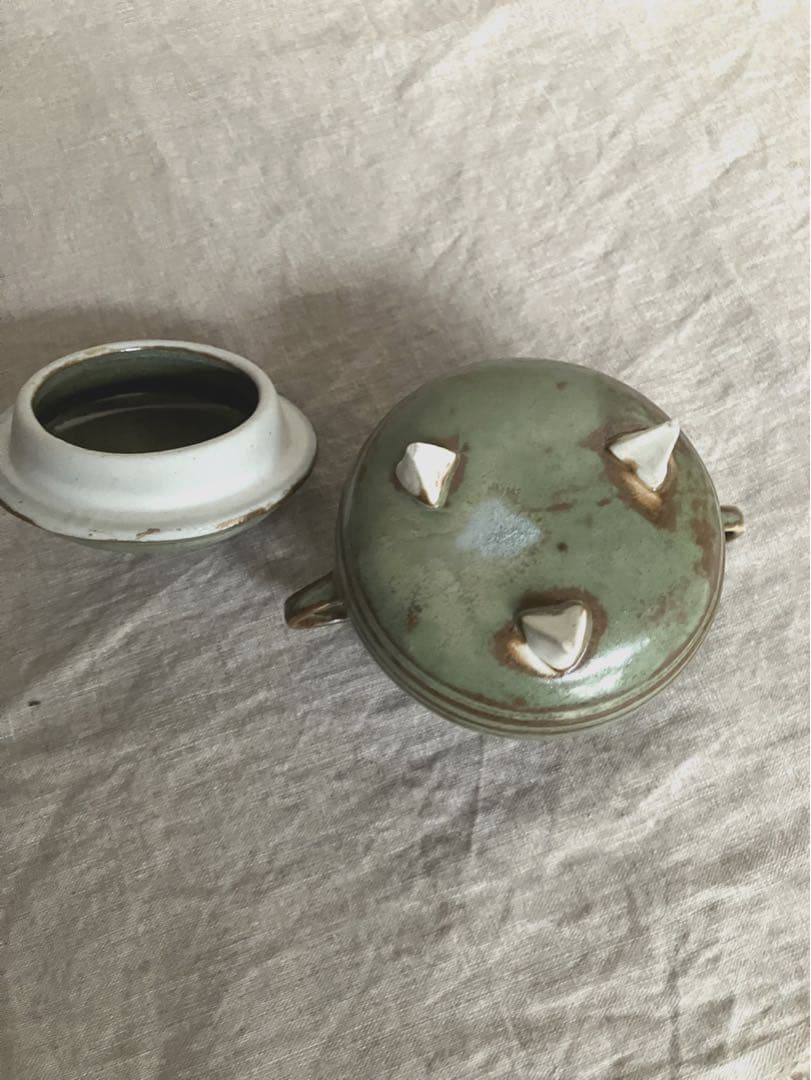 フランスアンティーク　ポ・ア・クレーム ドイツ　ブロカント　キャニスター