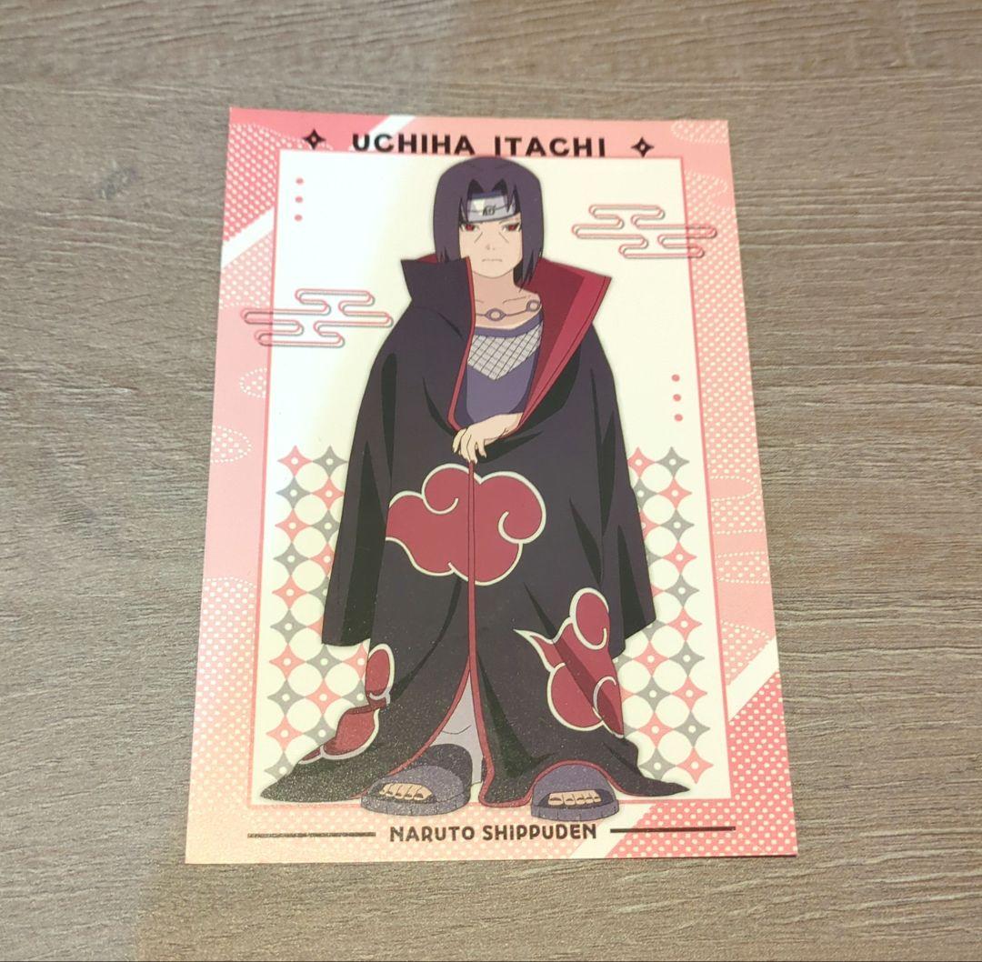 NARUTO 小さくなっちゃった うちはイタチ 缶バッジ 特典ポストカード