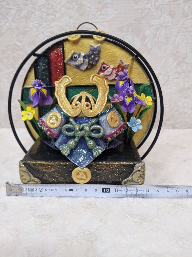 クレイフラワー✡兜飾り✡端午の節句✡ハンドメイド