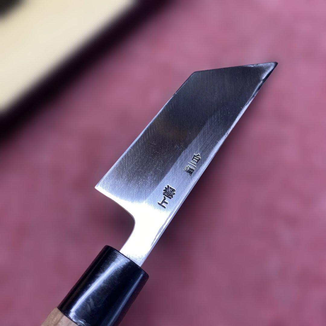 白ニ鋼　うなぎ裂き包丁　120㎜ 4寸