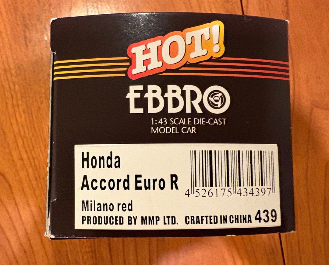EBBRO アコード　ユーロR 1/43スケール ミニカー