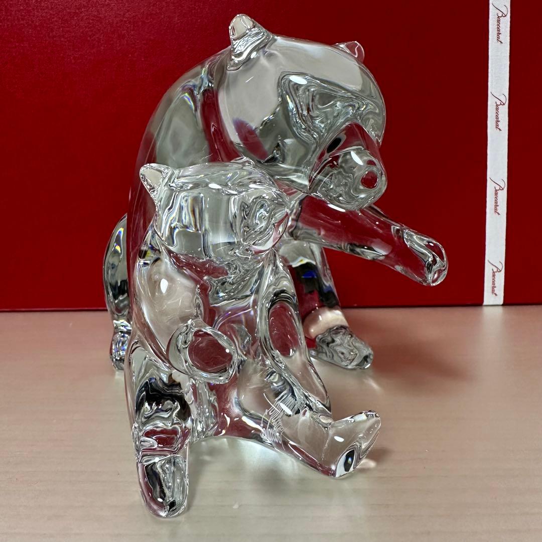 バカラ　親子　クマ　フィギュアリン　美品