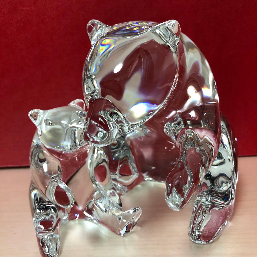 バカラ　親子　クマ　フィギュアリン　美品