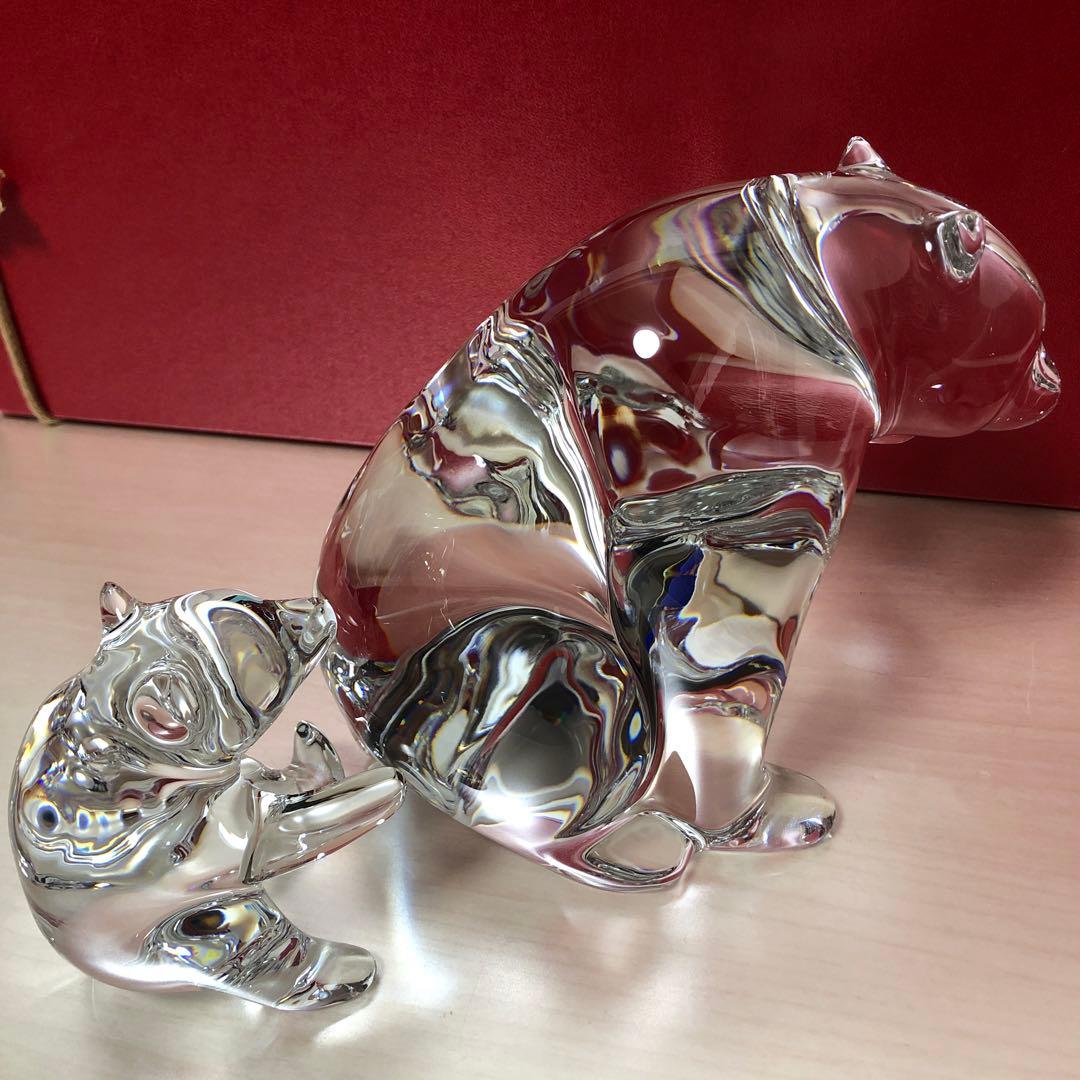 バカラ　親子　クマ　フィギュアリン　美品