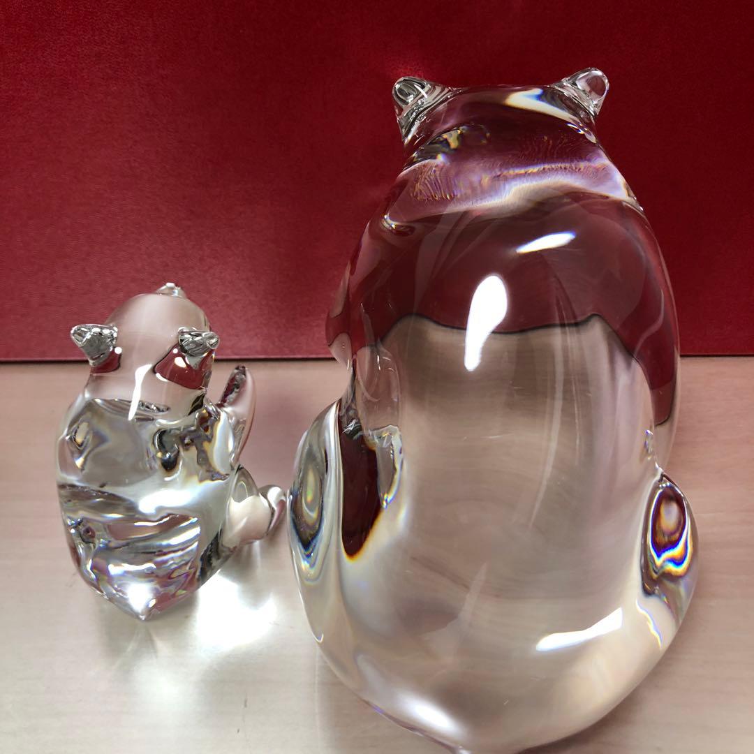 バカラ　親子　クマ　フィギュアリン　美品