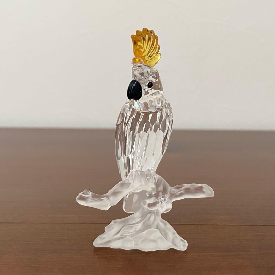 SWAROVSKI スワロフスキー クリスタル バタンインコ 置物