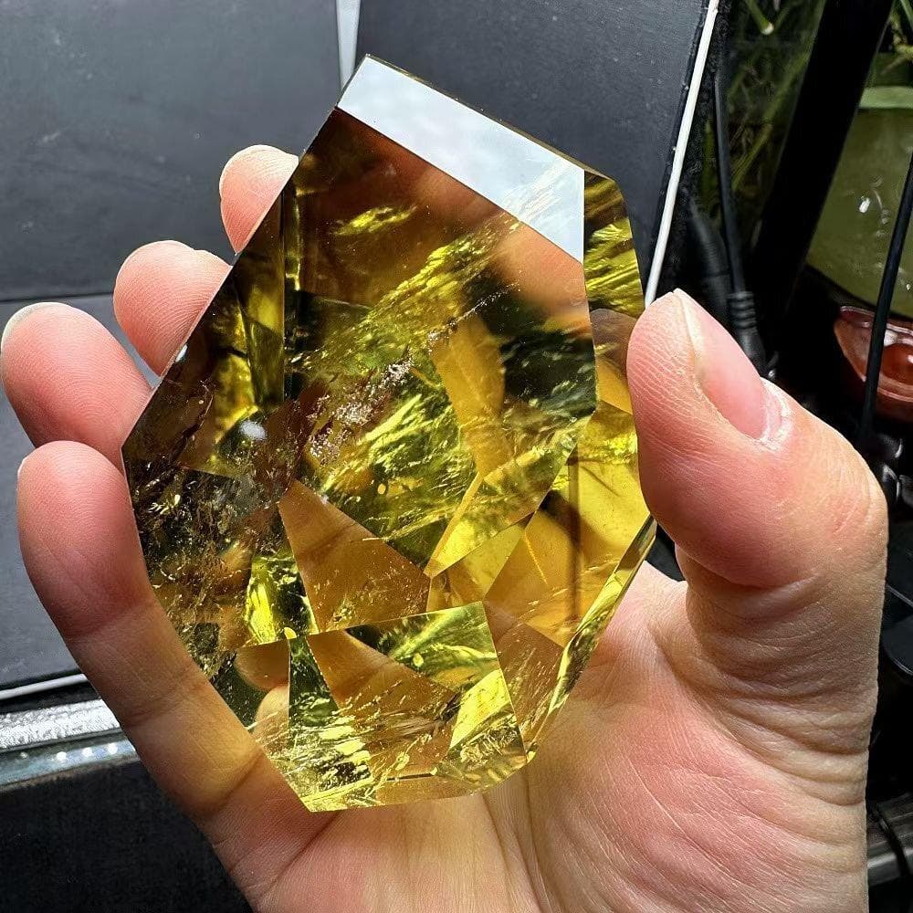 AAA級【金運UP】★天然シトリン原石B1206/YS/1203207/479C