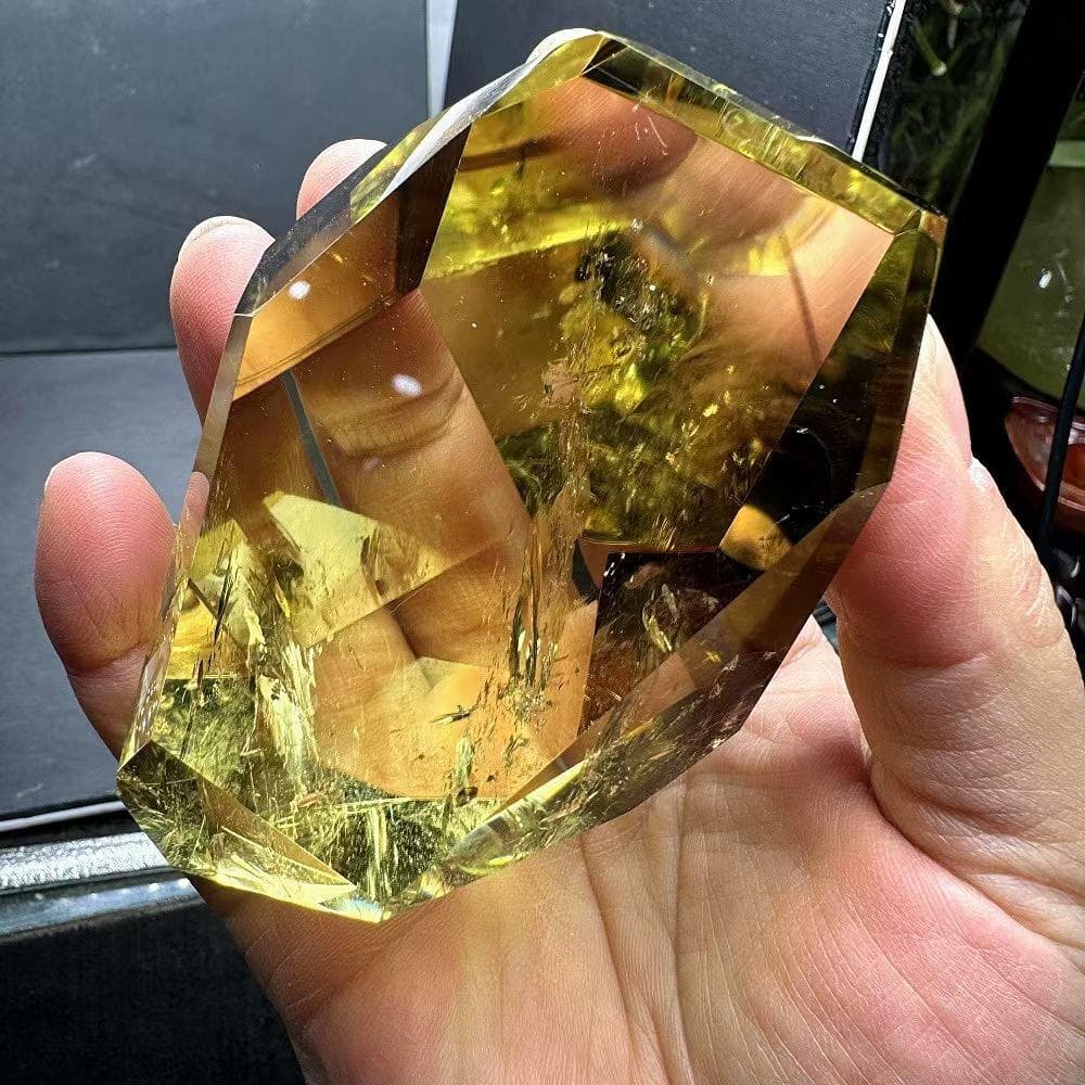 AAA級【金運UP】★天然シトリン原石B1206/YS/1203207/479C