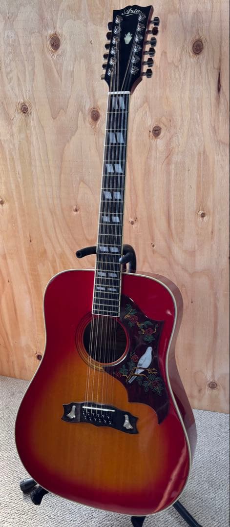 希少Aria / マツモクDove12弦 12WD40CH 純正ピックガード美品