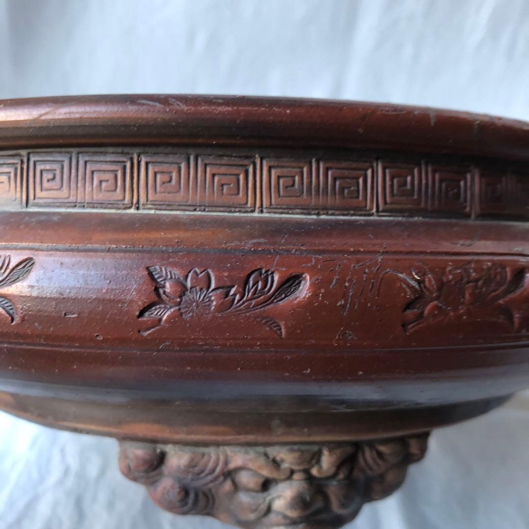 古備前 鬼面三つ足水盤 - メルカリ