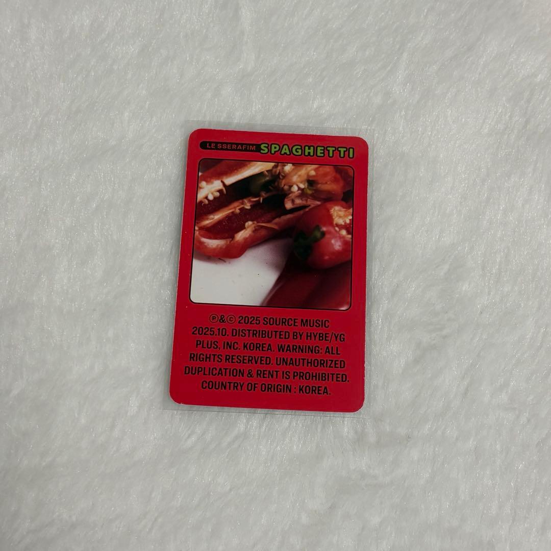 LE SSERAFIM SPAGHETTI ウンチェ コンパクト盤 封入トレカ - メルカリ