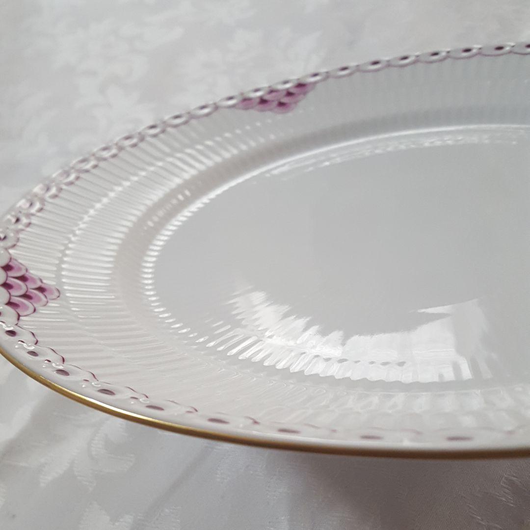 ロイヤルコペンハーゲン　プリンセス　バーガンディ　大皿　27.5cm　プレート