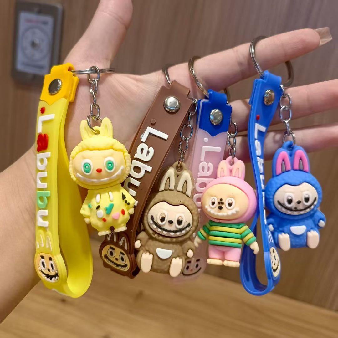 超可愛い ラブブ Labubuストラップ キーホルダー 6個セット - メルカリ