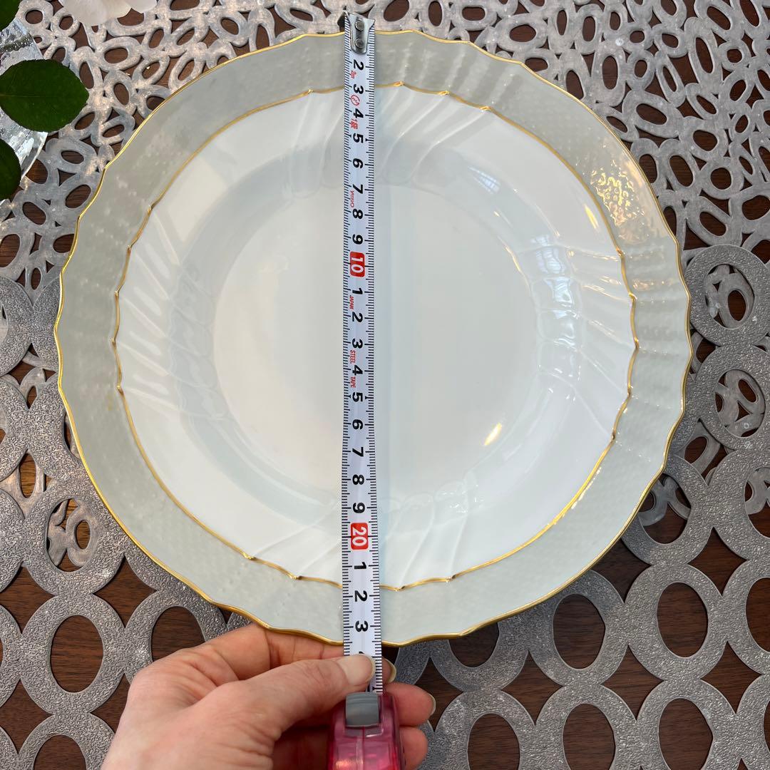 リチャードジノリ　ベッキオグレース　スープ皿23cm 6枚　未使用