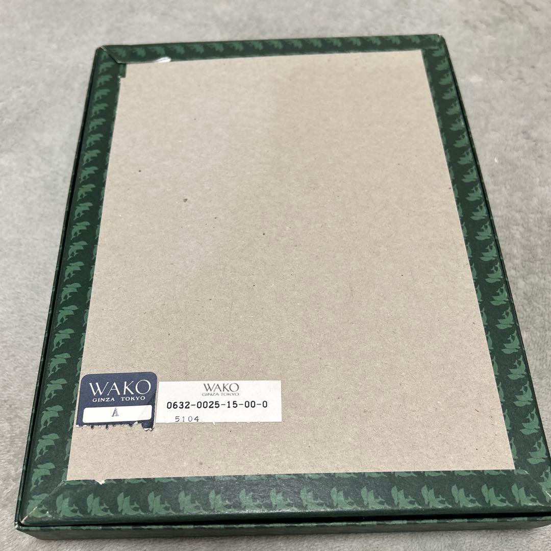 【極美品　新品未使用】 WAKO 銀座和光 イタリア製　本革写真立て