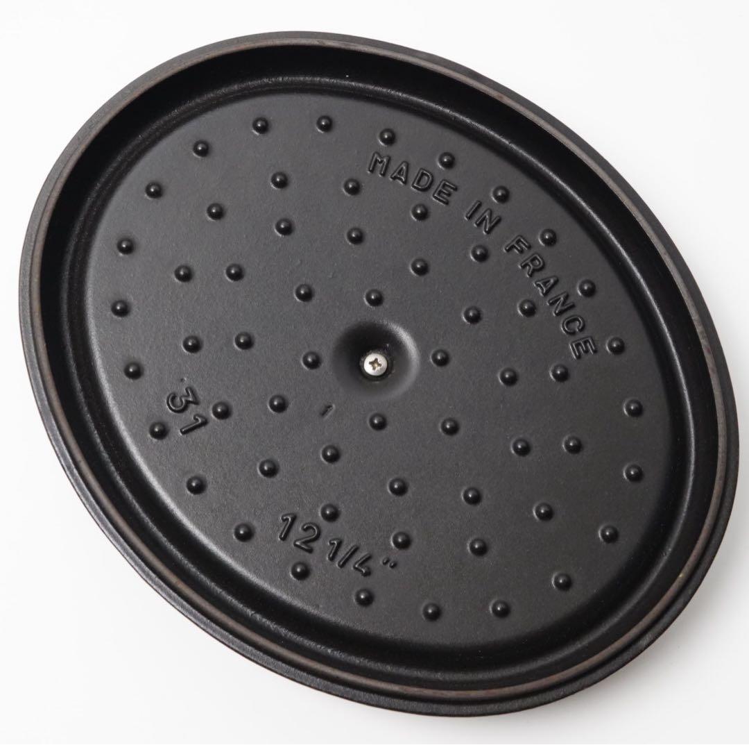 【美品】ストウブ staub ピコココット オーバル 31cm ブラック
