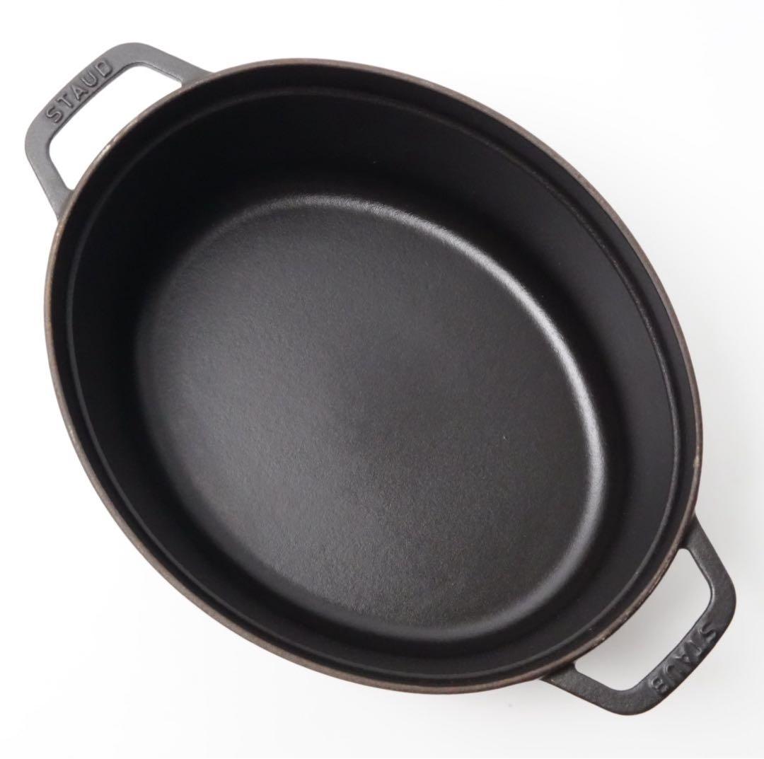 【美品】ストウブ staub ピコココット オーバル 31cm ブラック