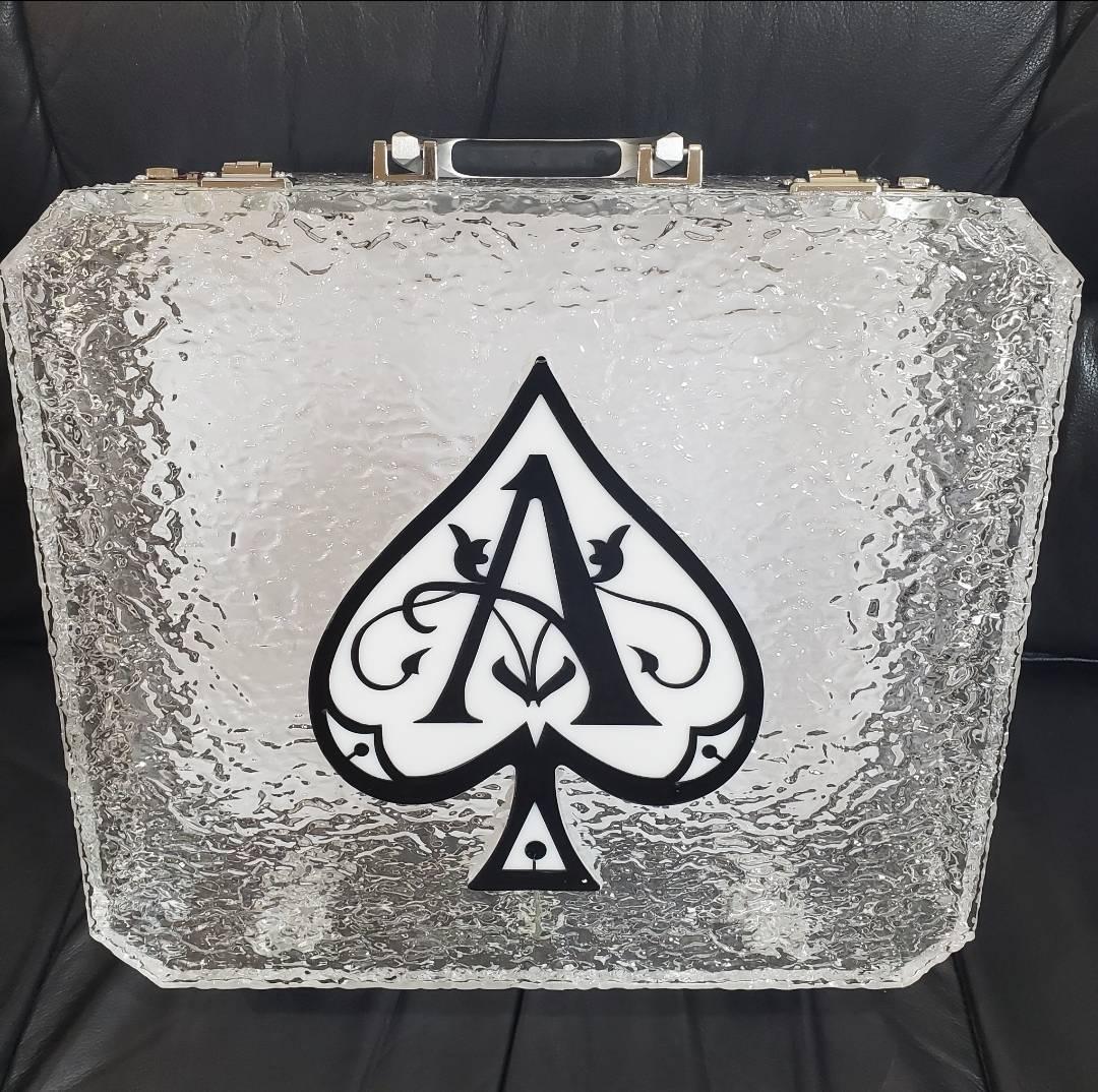 アルマンド ディスプレイ LED アタッシュ ケース シャンパン ライト　.