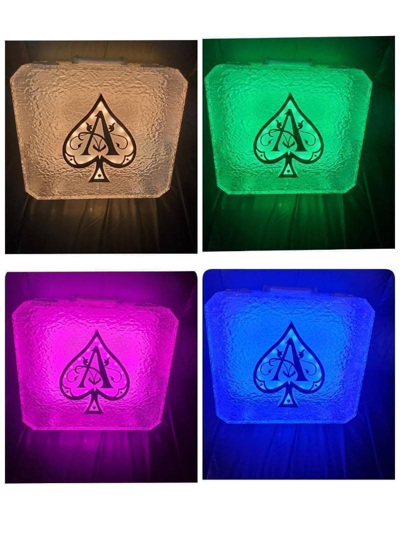 アルマンド ディスプレイ LED アタッシュ ケース シャンパン ライト　.