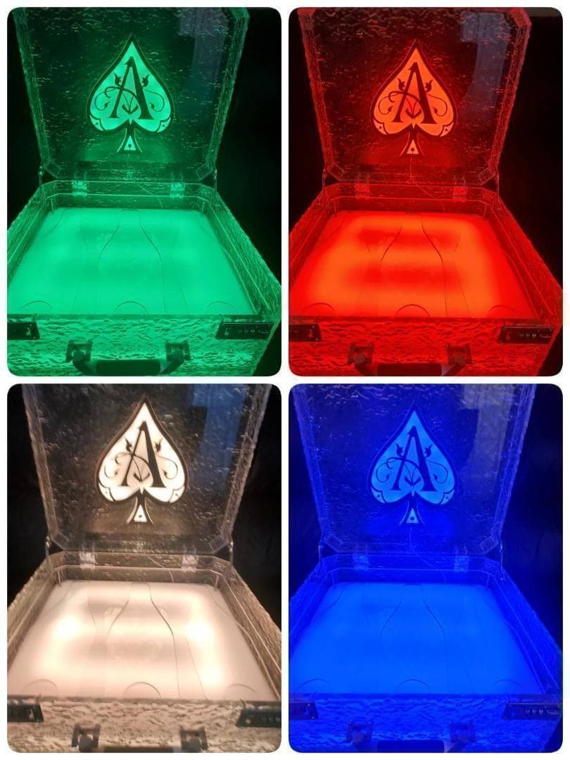 アルマンド ディスプレイ LED アタッシュ ケース シャンパン ライト　.