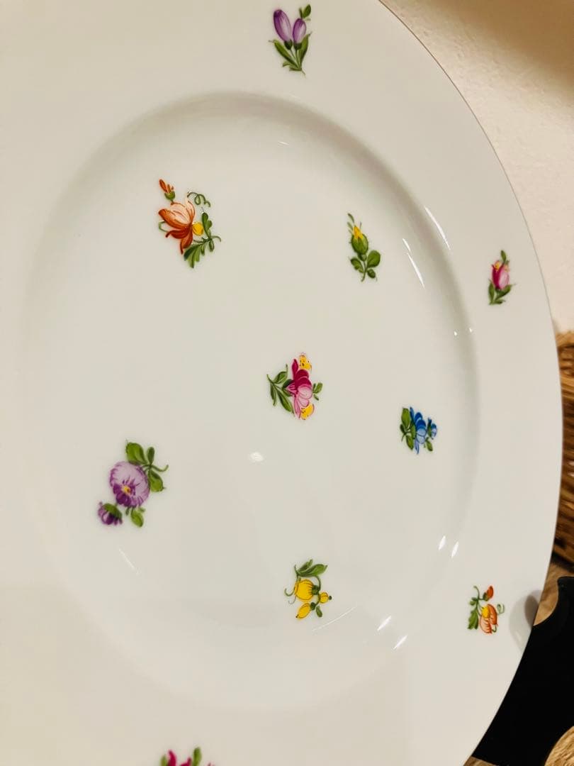 ★12月28日まで限定価格★アウガルテン　ケーキプレート　金縁　19cm 美品