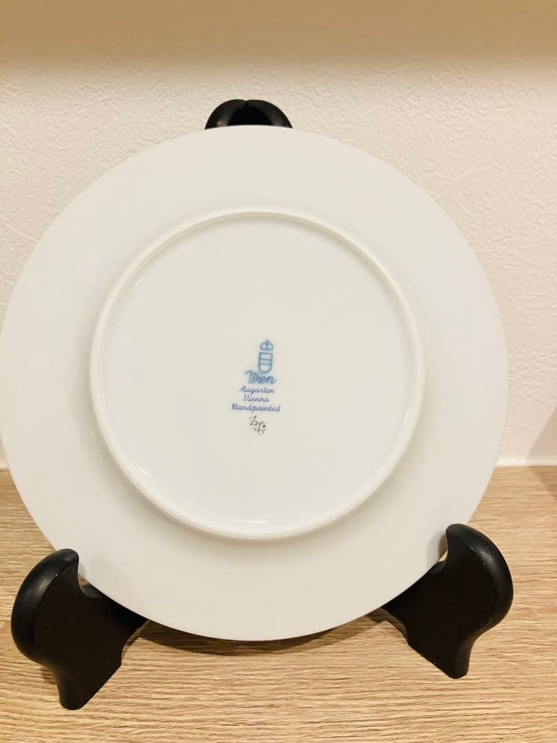 ★12月28日まで限定価格★アウガルテン　ケーキプレート　金縁　19cm 美品