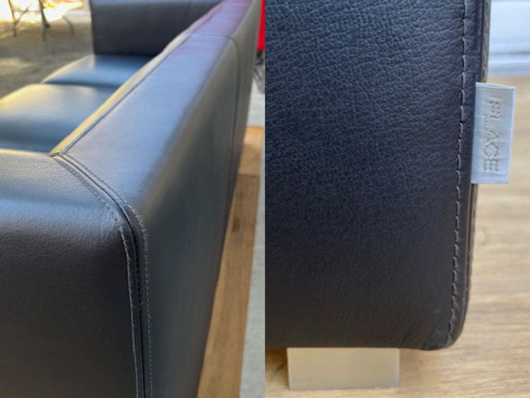 FLACE フレイス　本革　3Sソファ　ソラリオ　 68万　モダン　3人掛け