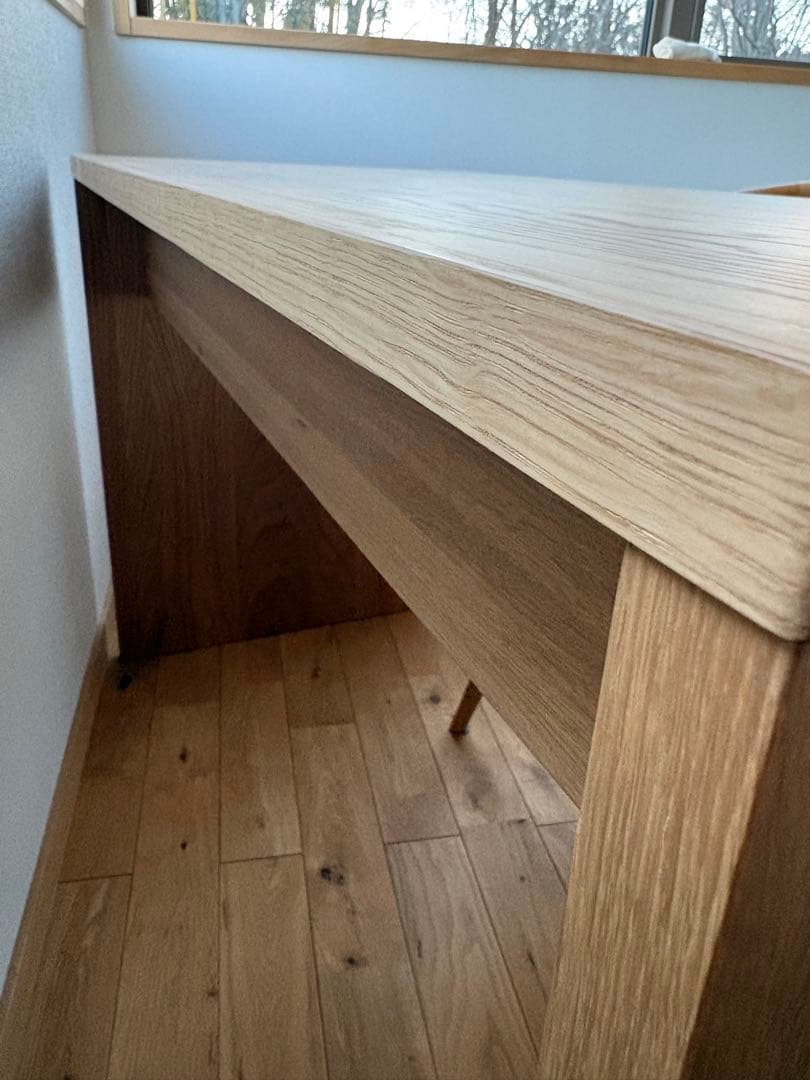 無印良品　デスク　オーク無垢材