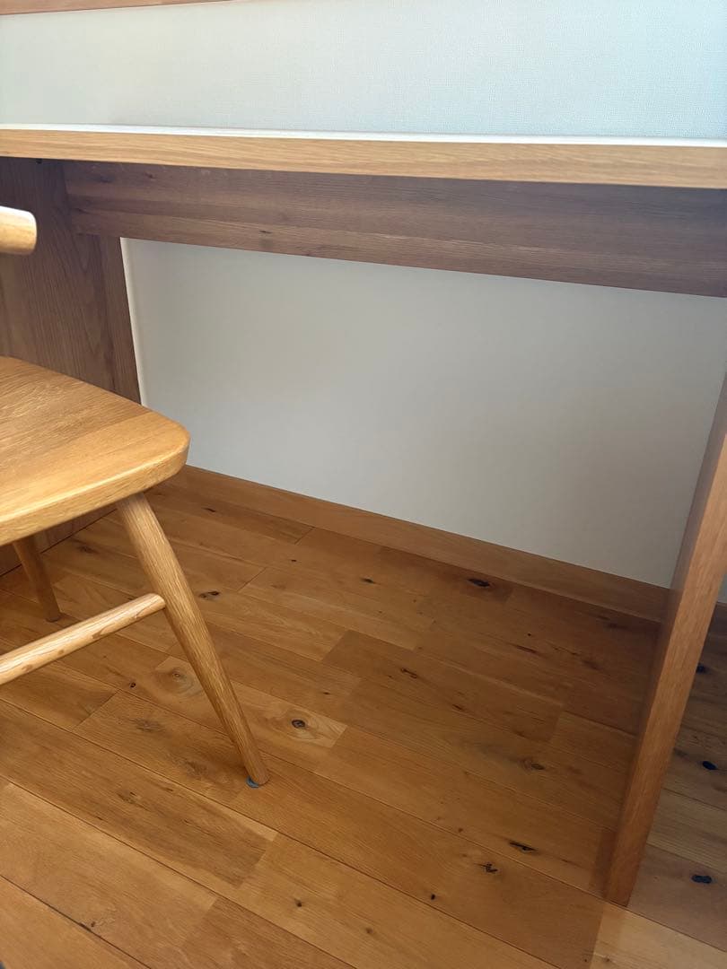 無印良品　デスク　オーク無垢材