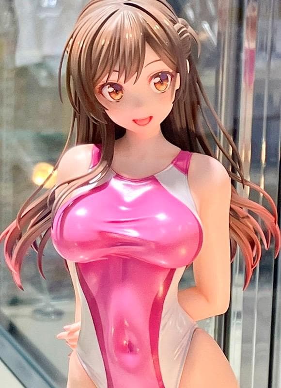 新品未開封 水原千鶴 競泳水着Ver フィギュア ホビージャパン AMAKUNI