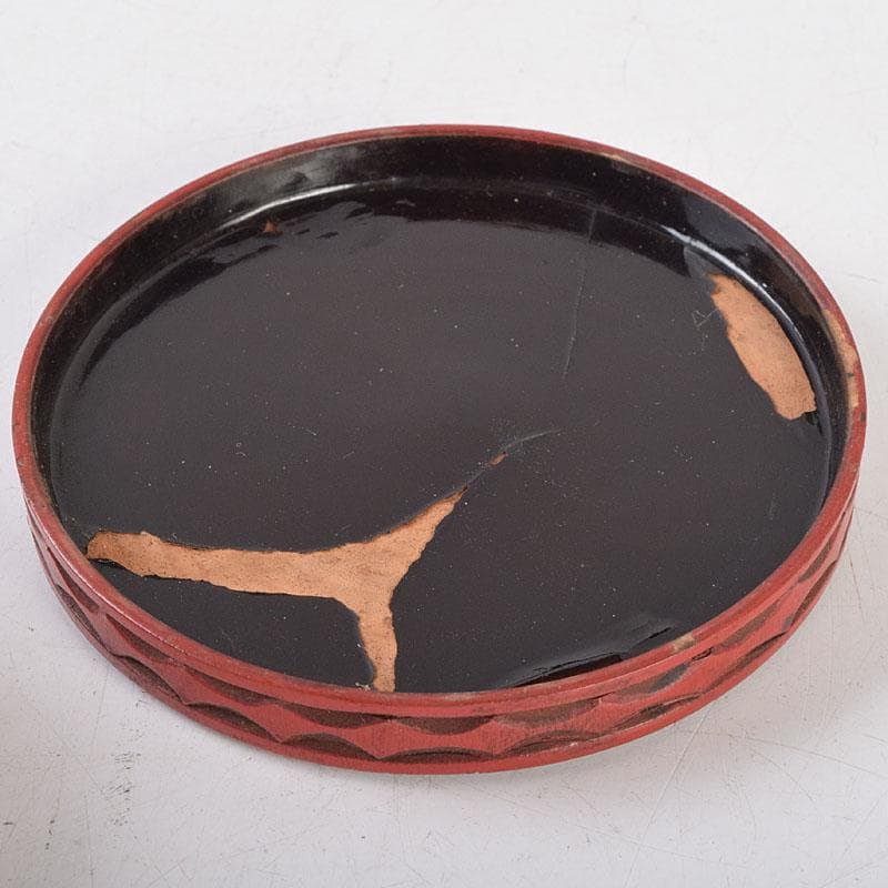 茶道具 漆塗 堆朱香合 仕覆付 C 8668 - メルカリ