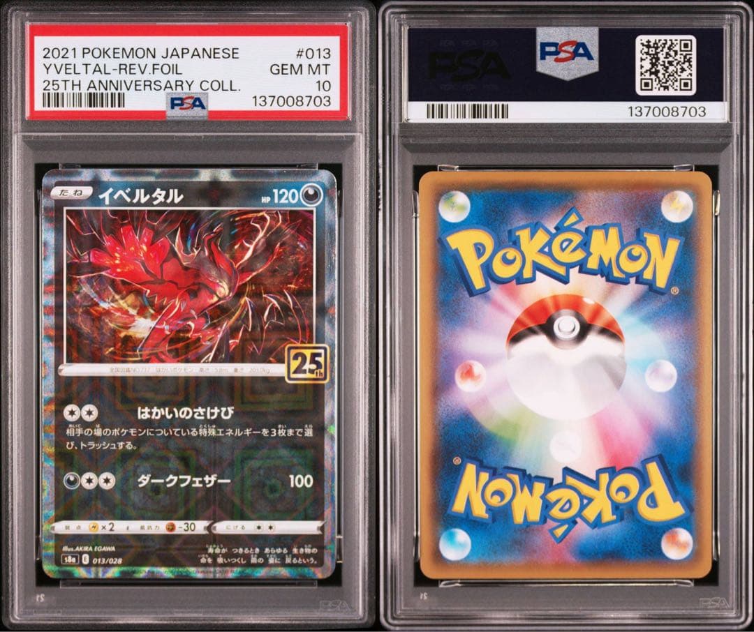PSA10】ポケモンカード ゼルネアス イベルタル 25th ミラー 2連番