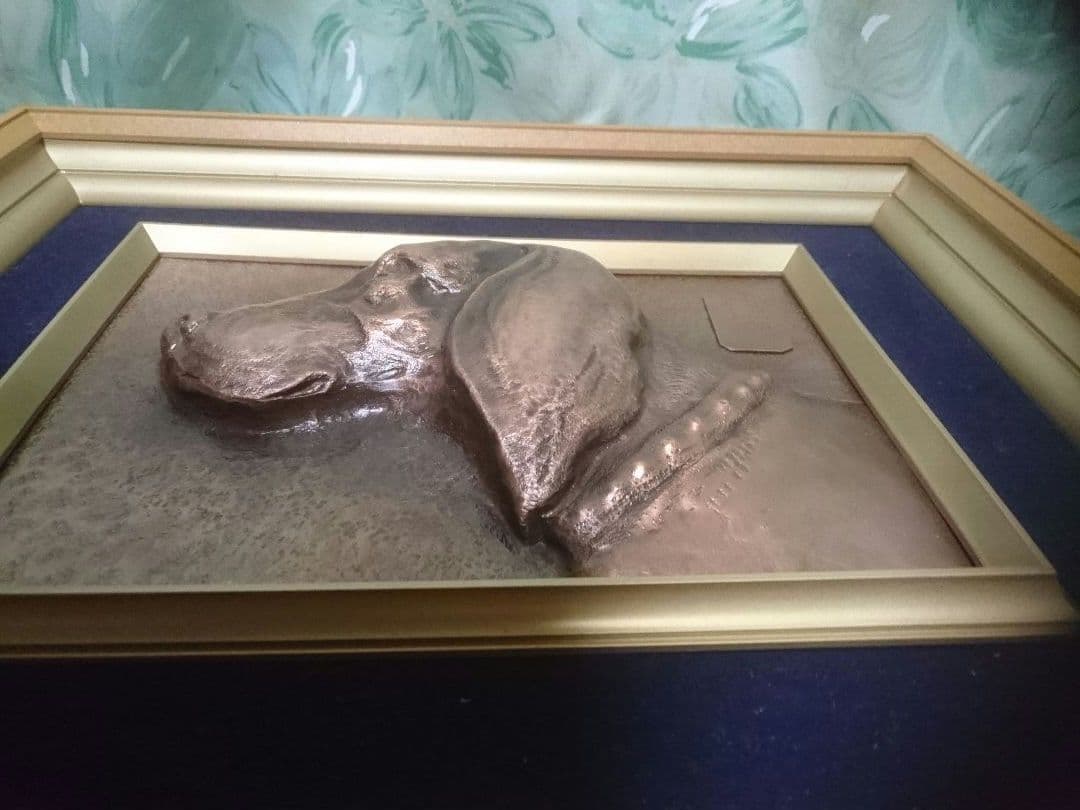 額装「忠犬」Dogs are very loyal