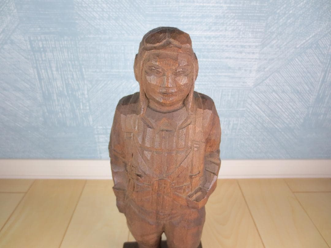 木彫★木彫り★飛行兵★特攻隊★晴廣★澤田政廣★晴廣刀★24/40体★限定★希少