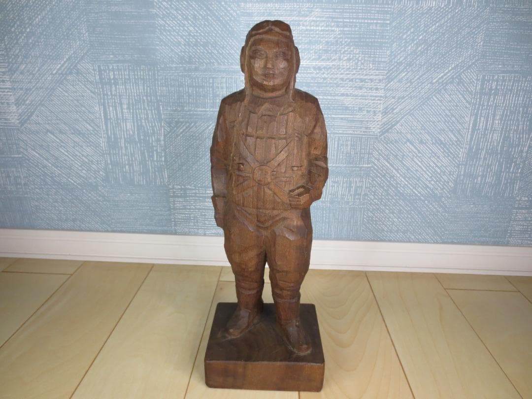 木彫★木彫り★飛行兵★特攻隊★晴廣★澤田政廣★晴廣刀★24/40体★限定★希少