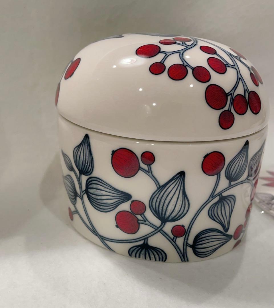 新品　アラビア ルノ フロストベリー 蓋付きジャー　キャニスター