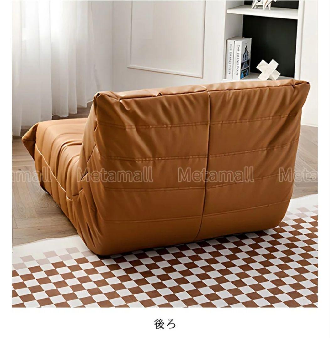 ピンク スエード調 リクライニングソファ