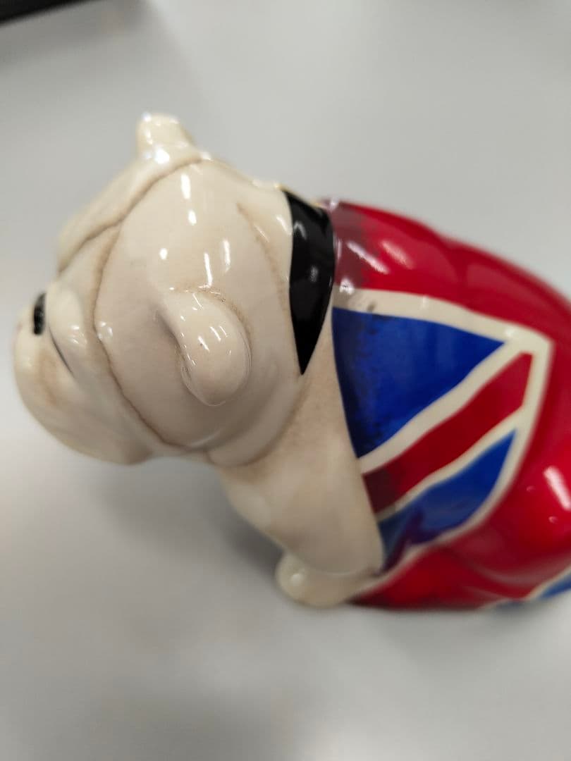 ユニオンジャック ブルドッグ 置物