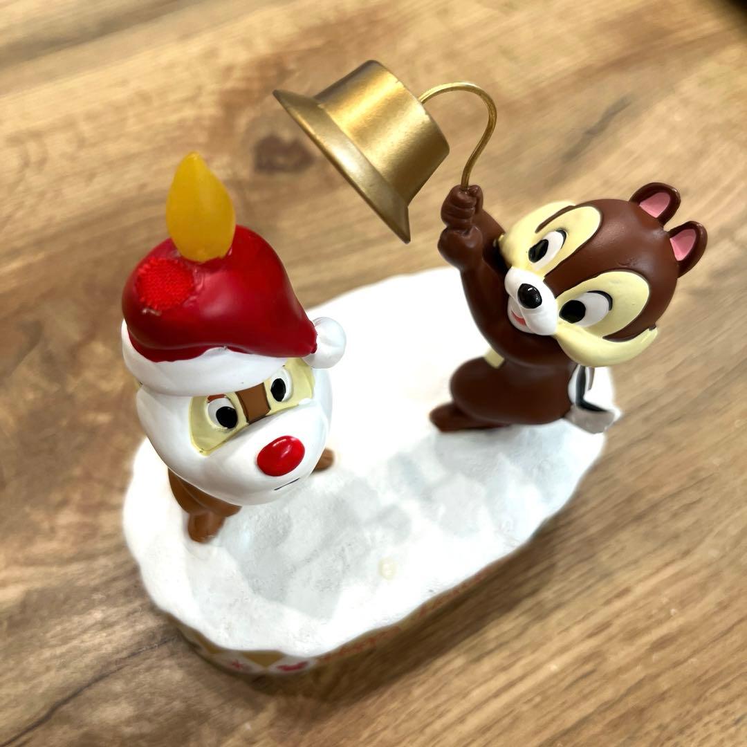 チップ＆デール クリスマス LEDライト フィギュア 置物 - メルカリ