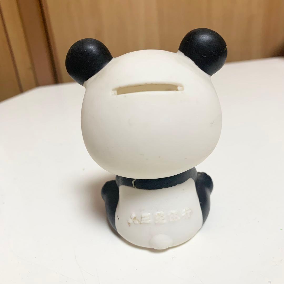 三菱銀行 パンダ貯金箱 置物 非売品 銀行ノベルティー 当時物 昭和