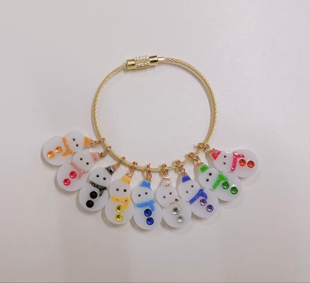 レジン 雪だるま スノーマンチャーム No.51 - メルカリ